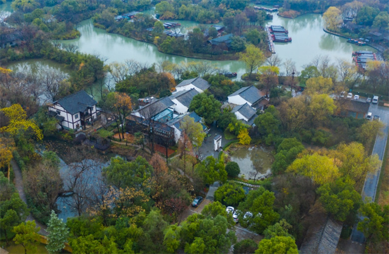 西溪有茶馆，四季烟雨楼