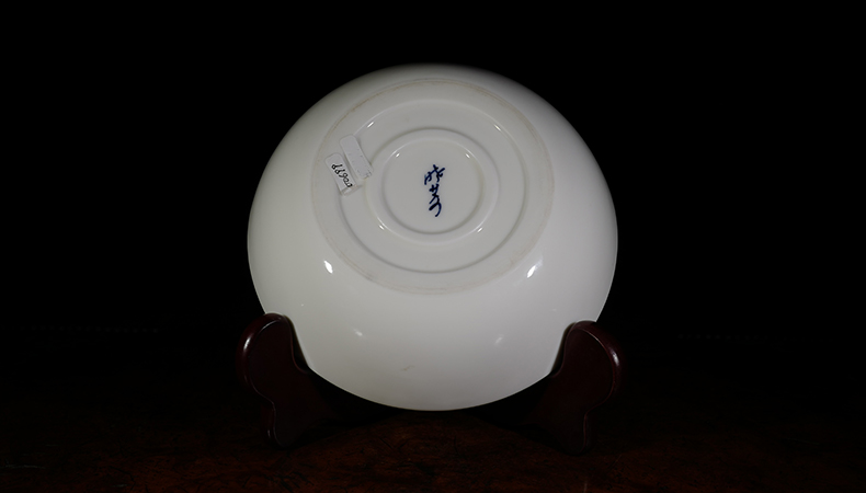 台湾晓芳窑早期（90年代 ）白釉双圈碗